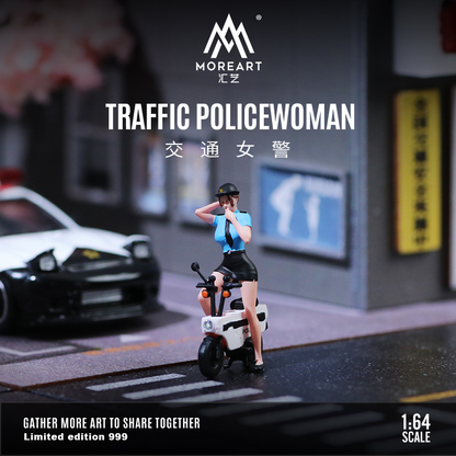 TRAFFIC POLICEWOMAN DOLL SET