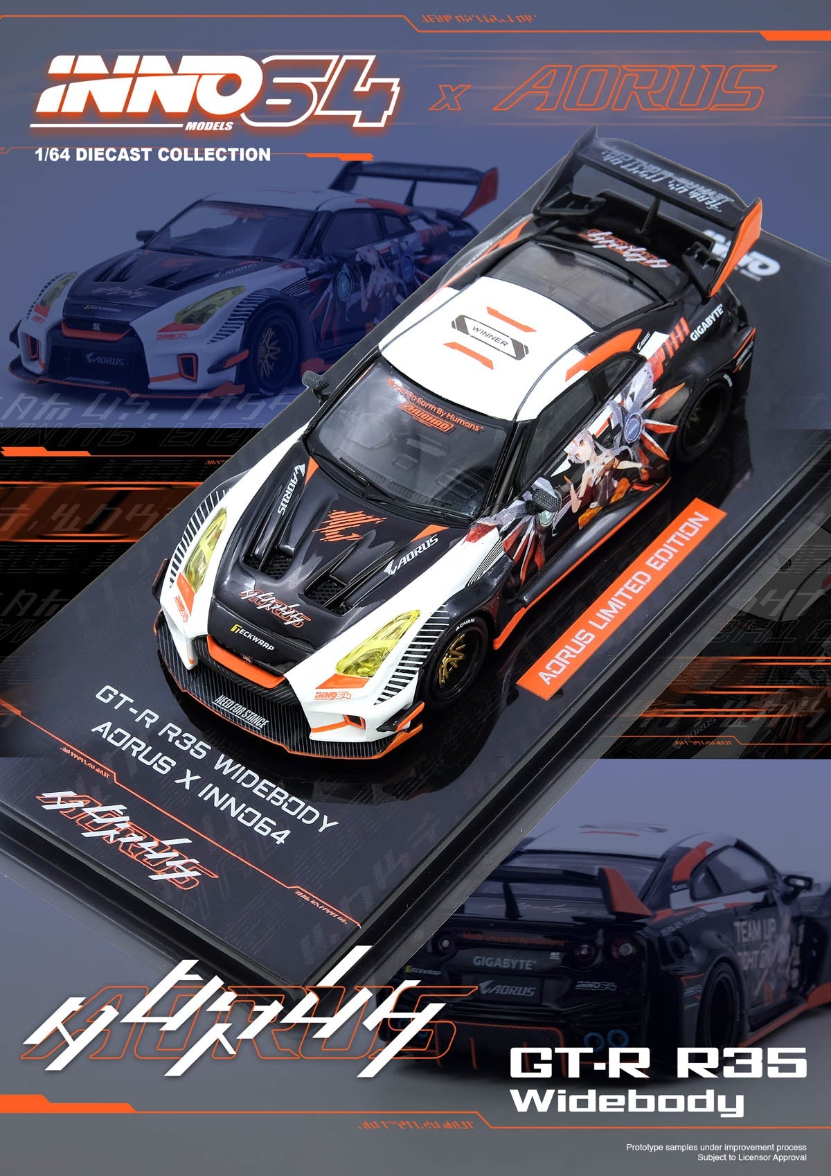 INNO64 - GT-R R35 WIDEBODY AORUS X INNO64 LIMITED EDITION
