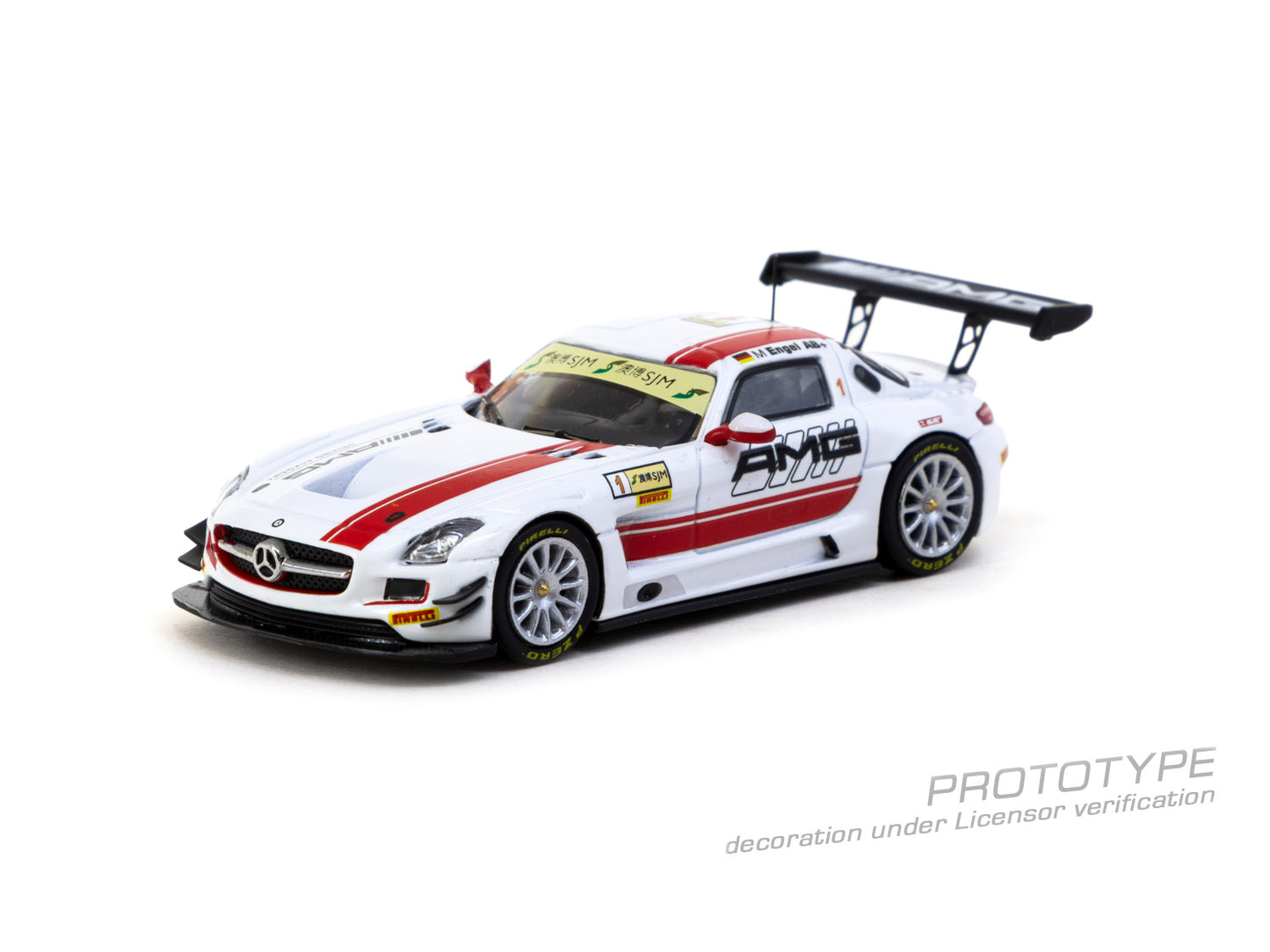 TARMAC WORK 1/64 MERCEDES-BENZ SLS AMG GT3 MACAU GT CUP - FIA GT WORLD CUP 2015 WINNER MARO ENGEL