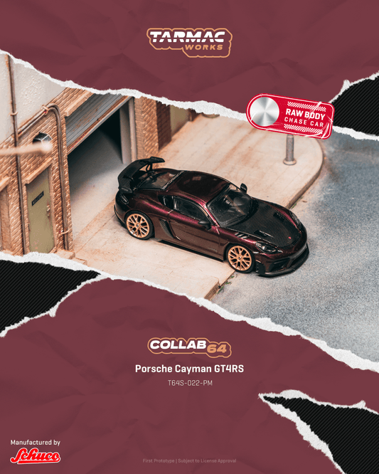 TARMAC WORKS - PORSCHE CAYMAN GT4RS AMETHYST METALLIC PURPLE