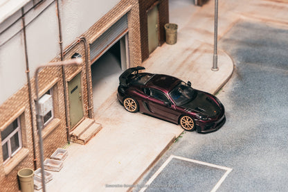 TARMAC WORKS - PORSCHE CAYMAN GT4RS AMETHYST METALLIC PURPLE