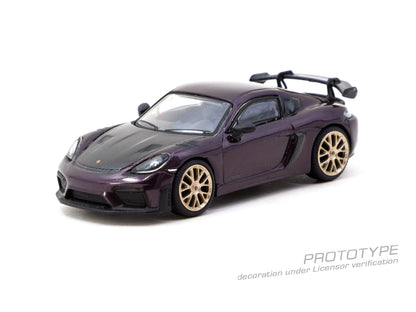 TARMAC WORKS - PORSCHE CAYMAN GT4RS AMETHYST METALLIC PURPLE
