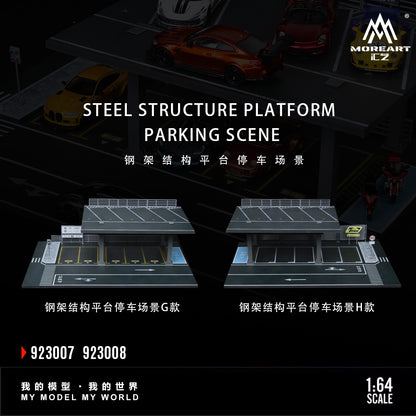 MoreArt1:64 Steel Frame Structure Platform Parking Scene Simulation Model
