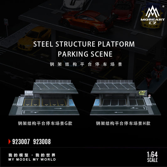 MoreArt1:64 Steel Frame Structure Platform Parking Scene Simulation Model