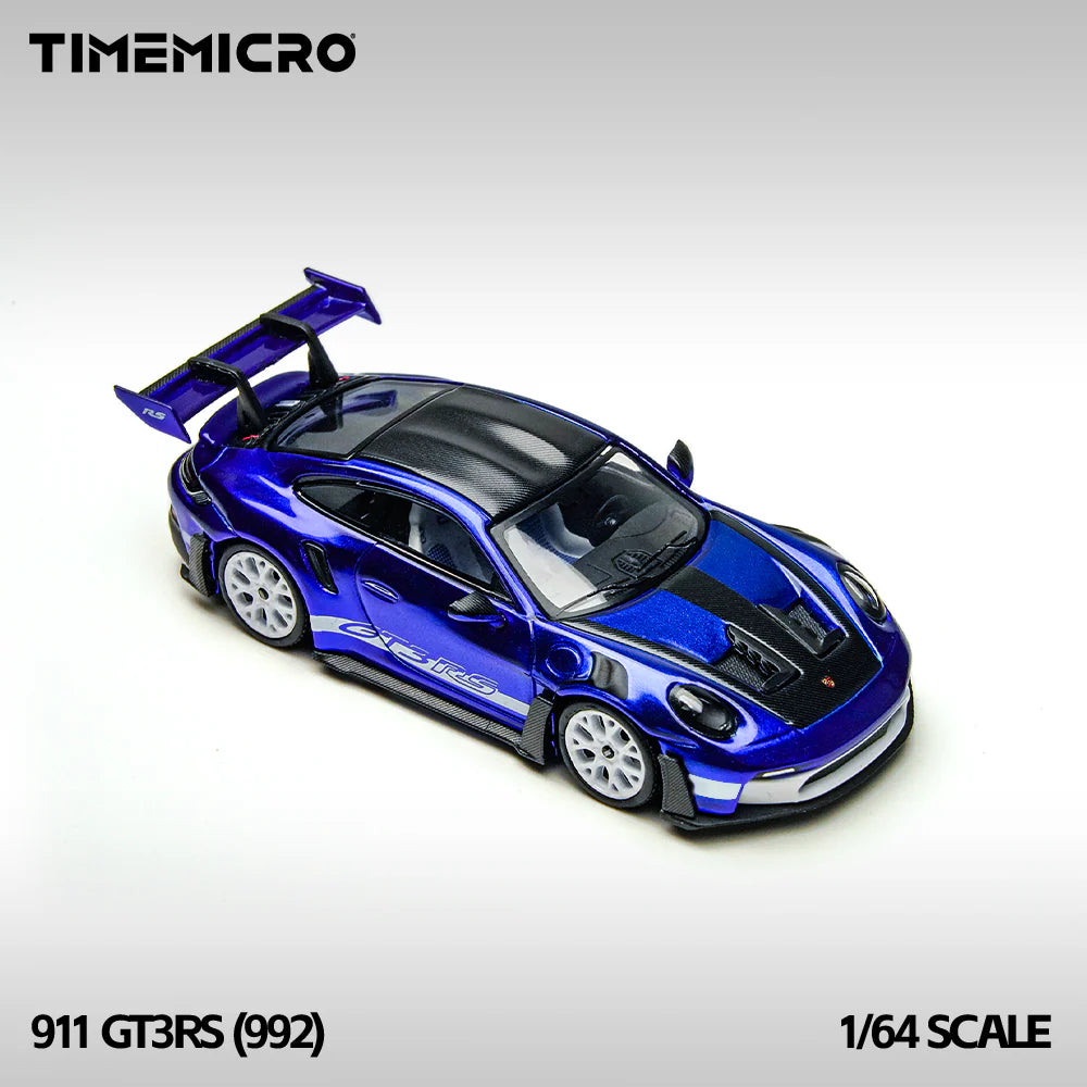 TimeMicro1:64 992 GT3 RS San Marino Blue Simulation Alloy Car Model