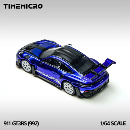 TimeMicro1:64 992 GT3 RS San Marino Blue Simulation Alloy Car Model