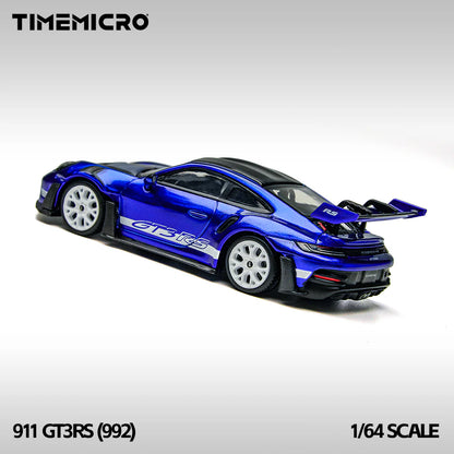 TimeMicro1:64 992 GT3 RS San Marino Blue Simulation Alloy Car Model