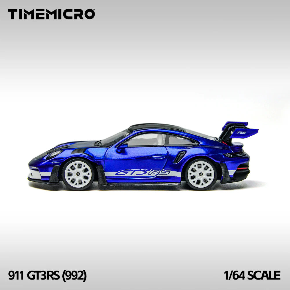TimeMicro1:64 992 GT3 RS San Marino Blue Simulation Alloy Car Model