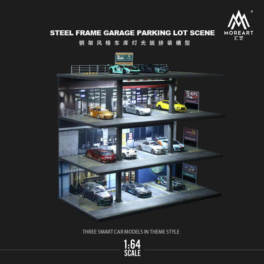 STEEL FRAME GARAGE LIGHT VERSION ASSEMBLY SCENE