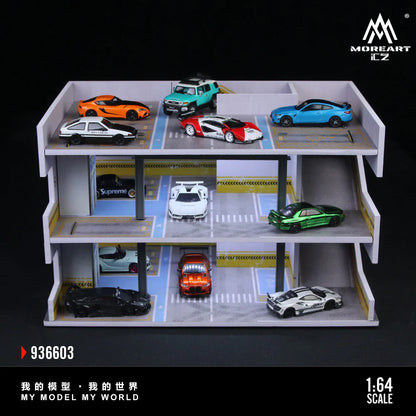 MoreArt1:64 Japanese Parking Building Scene C Simulation Model