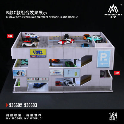 MoreArt1:64 Japanese Parking Building Scene C Simulation Model
