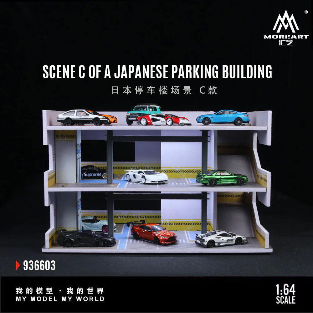 MoreArt1:64 Japanese Parking Building Scene C Simulation Model