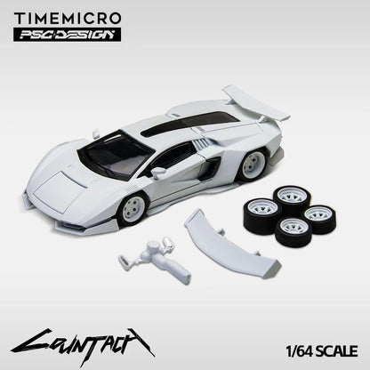 TimeMicro × PSC DESIGN 1:64 Countach "V" Ver. Mechanic PSC simulation alloy car model
