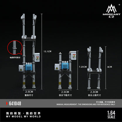 New product launch: MoreArt Huayi 1:64 Miniature Replica Power Pole