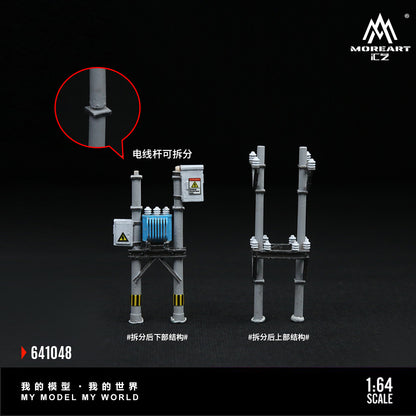 New product launch: MoreArt Huayi 1:64 Miniature Replica Power Pole