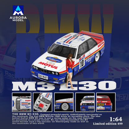 AM Aurora 1:64 BMW E30 Lafimon &amp; McLaren 720S Shark Painted small scale alloy car model