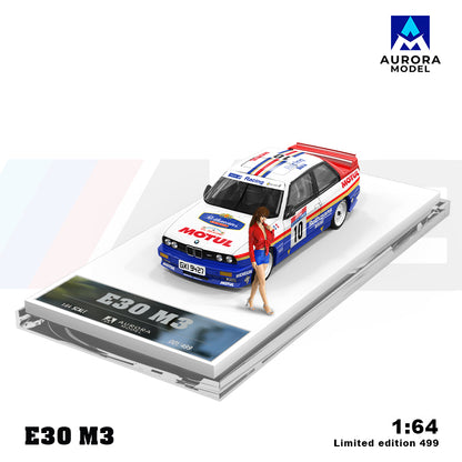 AM Aurora 1:64 BMW E30 Lafimon &amp; McLaren 720S Shark Painted small scale alloy car model