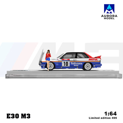 AM Aurora 1:64 BMW E30 Lafimon &amp; McLaren 720S Shark Painted small scale alloy car model