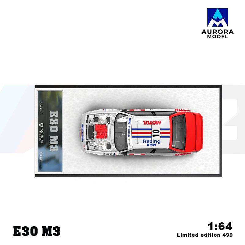 AM Aurora 1:64 BMW E30 Lafimon &amp; McLaren 720S Shark Painted small scale alloy car model