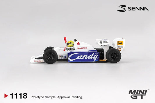 MINIGT - Toleman TG184 #19 Ayrton Senna 1984 Monaco Grand Prix 2nd Place - MGT01118
