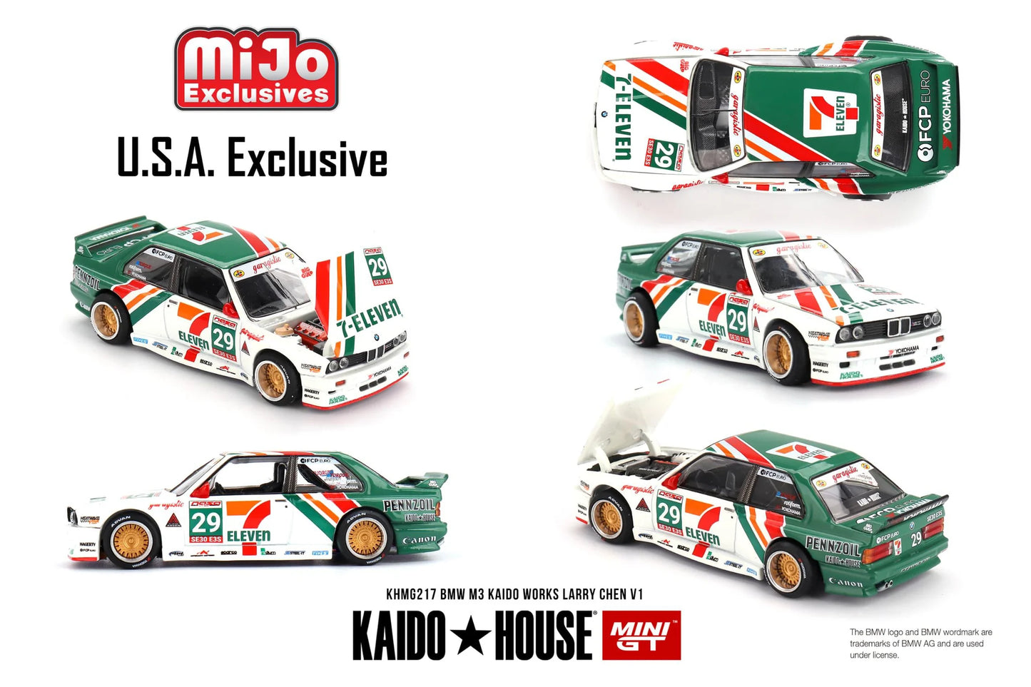 KAIDOHOUSE X MINI GT BMW M3 KAIDO WORKS LARRY CHEN V1 USA EXCLUSIVE