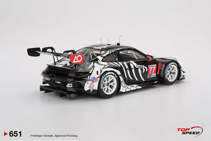 MINIGT - 1/18 PORSCHE 911 GT3 R #77 AO RACING 2025 IMSA PETIT LE MANS TS0651