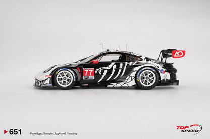 MINIGT - 1/18 PORSCHE 911 GT3 R #77 AO RACING 2025 IMSA PETIT LE MANS TS0651