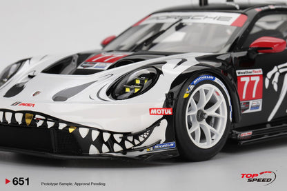 MINIGT - 1/18 PORSCHE 911 GT3 R #77 AO RACING 2025 IMSA PETIT LE MANS TS0651