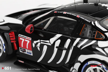MINIGT - 1/18 PORSCHE 911 GT3 R #77 AO RACING 2025 IMSA PETIT LE MANS TS0651