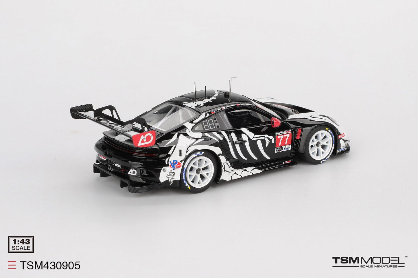 MINIGT - 1/43 PORSCHE 911 GT3 R #77 AO RACING 2025 IMSA PETIT LE MANS TSM430905