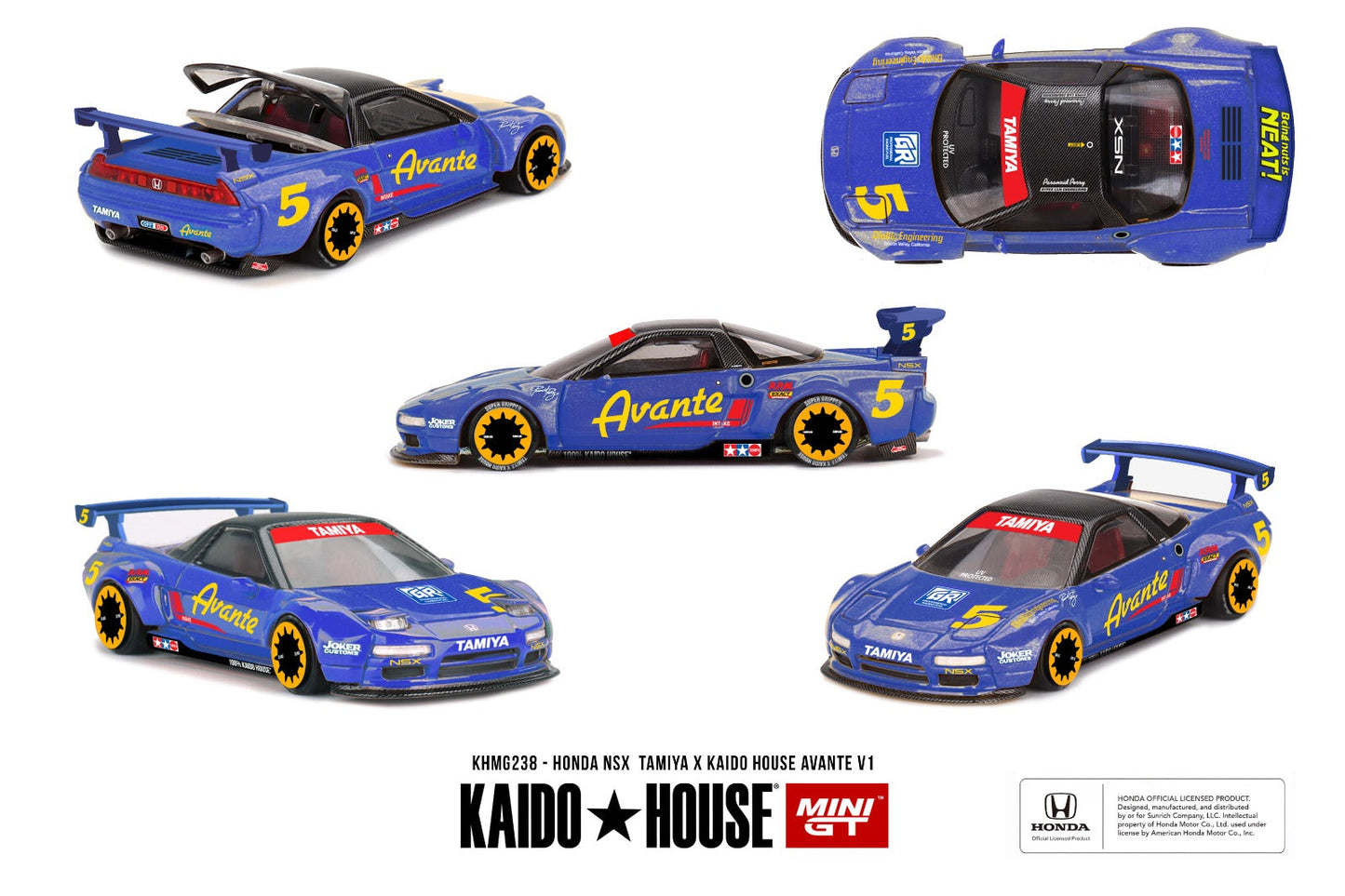 KAIDOHOUSE X MINI GT HONDA NSX TAMIYA X KAIDO HOUSE "AVANTE" V1 KHMG238