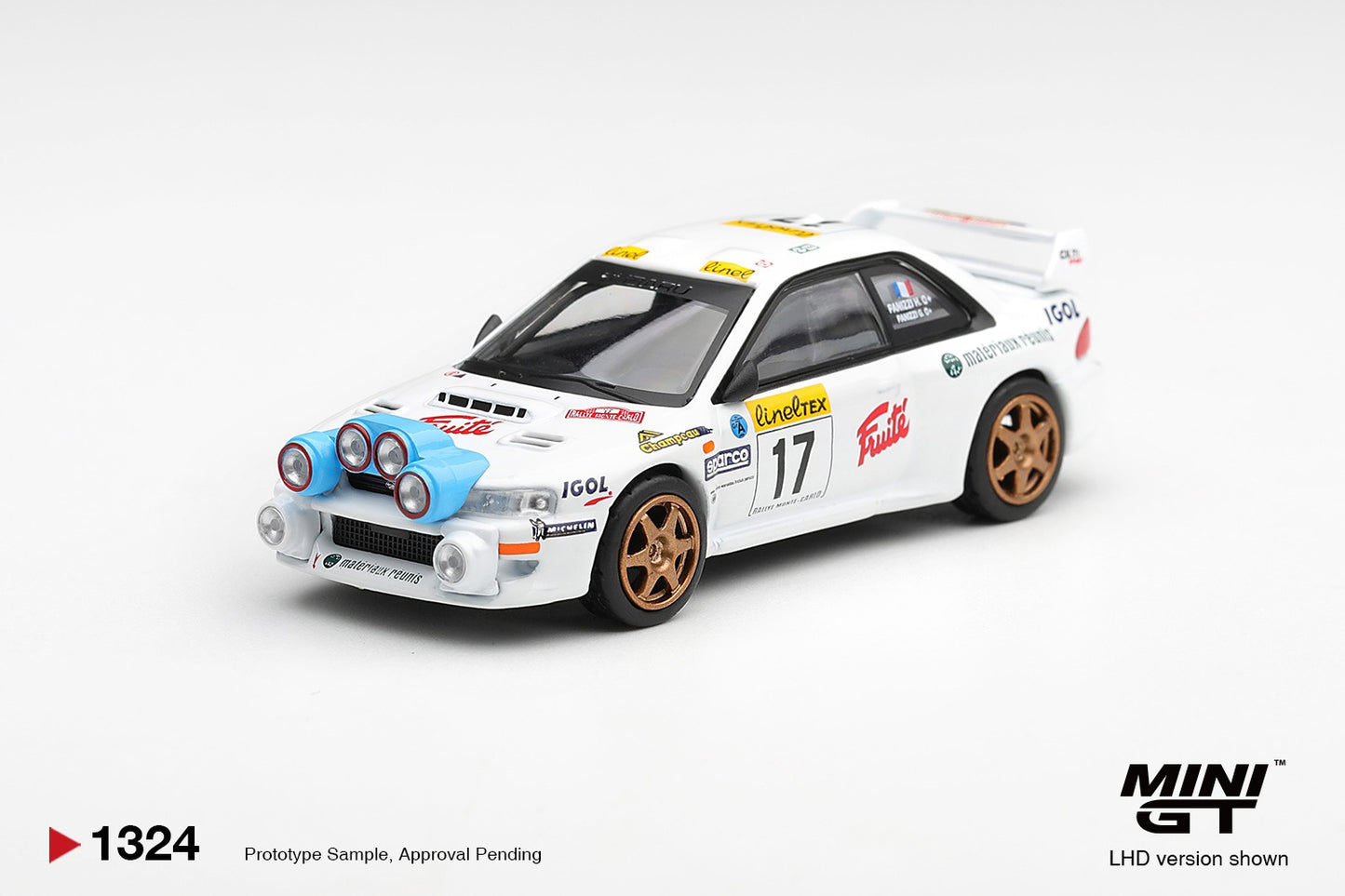 MINIGT - 1/64 Subaru Impreza WRC98 #17 1999 Rally Monte-Carlo