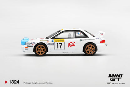 MINIGT - 1/64 Subaru Impreza WRC98 #17 1999 Rally Monte-Carlo