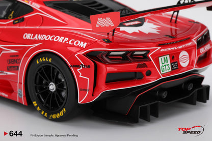 TOP SPEED - CHEVROLET CORVETTE Z06 GT3.R #13 AWA RACING 2025 LE MANS 24 HRS