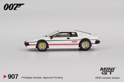 LOTUS ESPRIT TURBO WHITE “FOR YOUR EYES ONLY”/ ENGLISH BLISTER PACKAGING - PRE ORDER