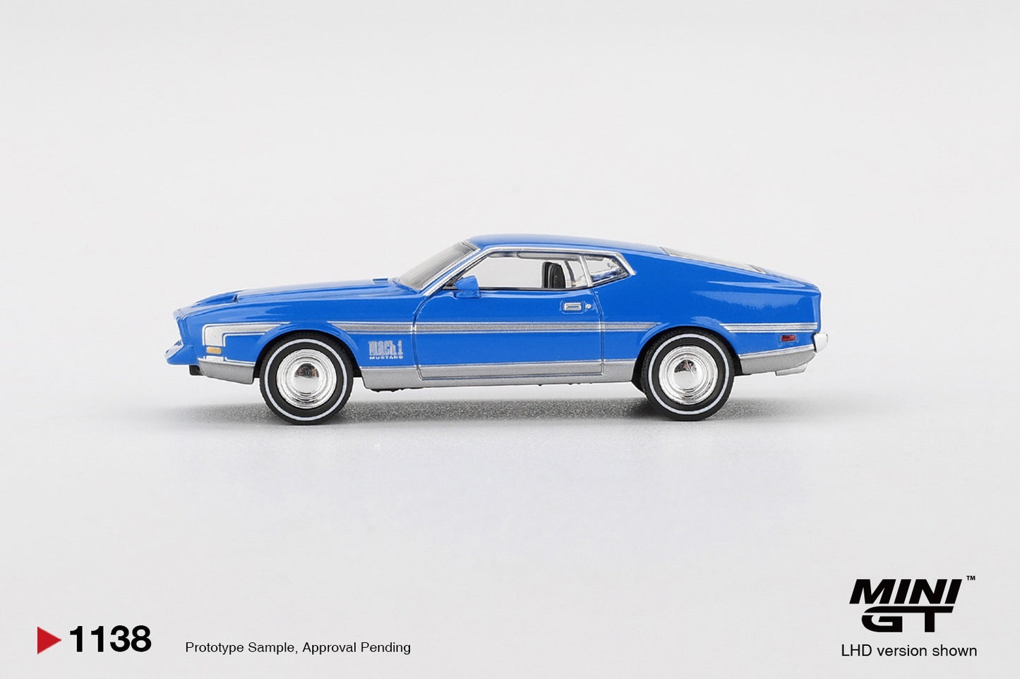 MINIGT - 1/64 FORD MUSTANG MACH 1 GRABBER BLUE