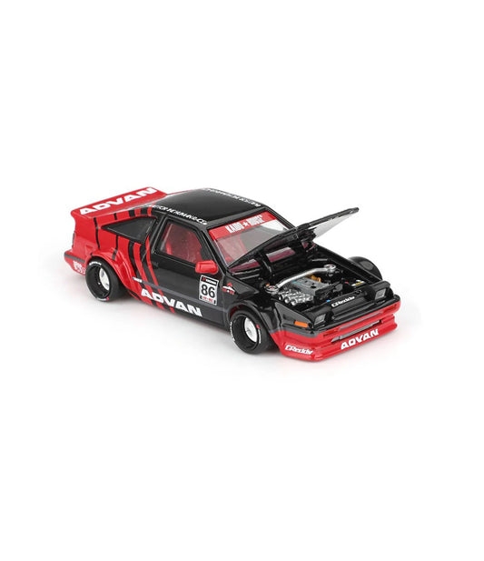 KaidoHouse x MINI GT Toyota AE86 Sprinter Trueno Kaido ADVAN KHMG214
