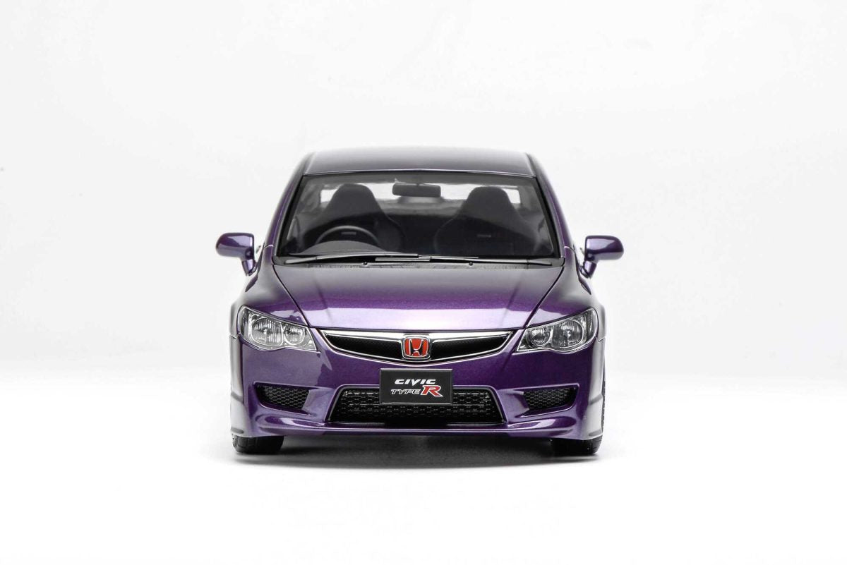 1/18 HONDA CIVIC TYPE R (FD2) 2007 LATE VERSION PREMIUM DEEP VIOLET PEARL – MOTORHELIX - PRE ORDER