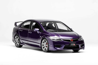 1/18 HONDA CIVIC TYPE R (FD2) 2007 LATE VERSION PREMIUM DEEP VIOLET PEARL – MOTORHELIX - PRE ORDER