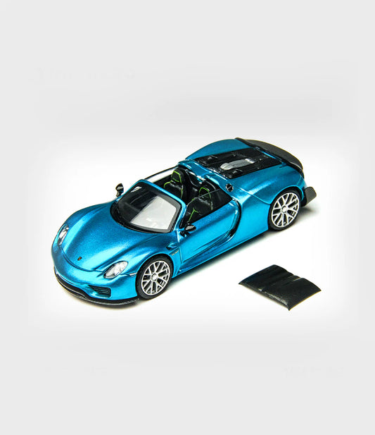 TimeMicro 1:64 918 Spyder Blue Alloy Car Model