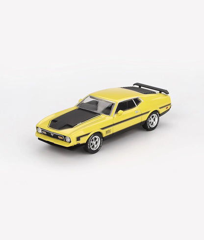 MINIGT - FORD MUSTANG MACH1 GRABBER YELLOW