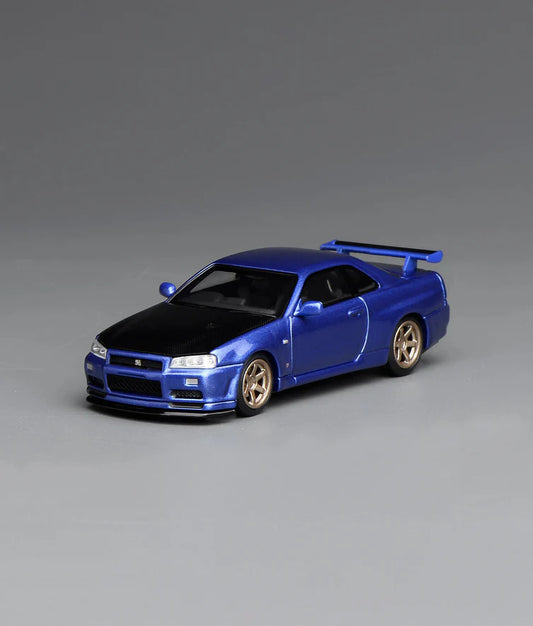 Motorhelix MH 1:64 Nissan Skyline GT-R Fifth Generation Mk5 R34 Nismo Z-Tune / V-SPEC-II Edition (Copy)