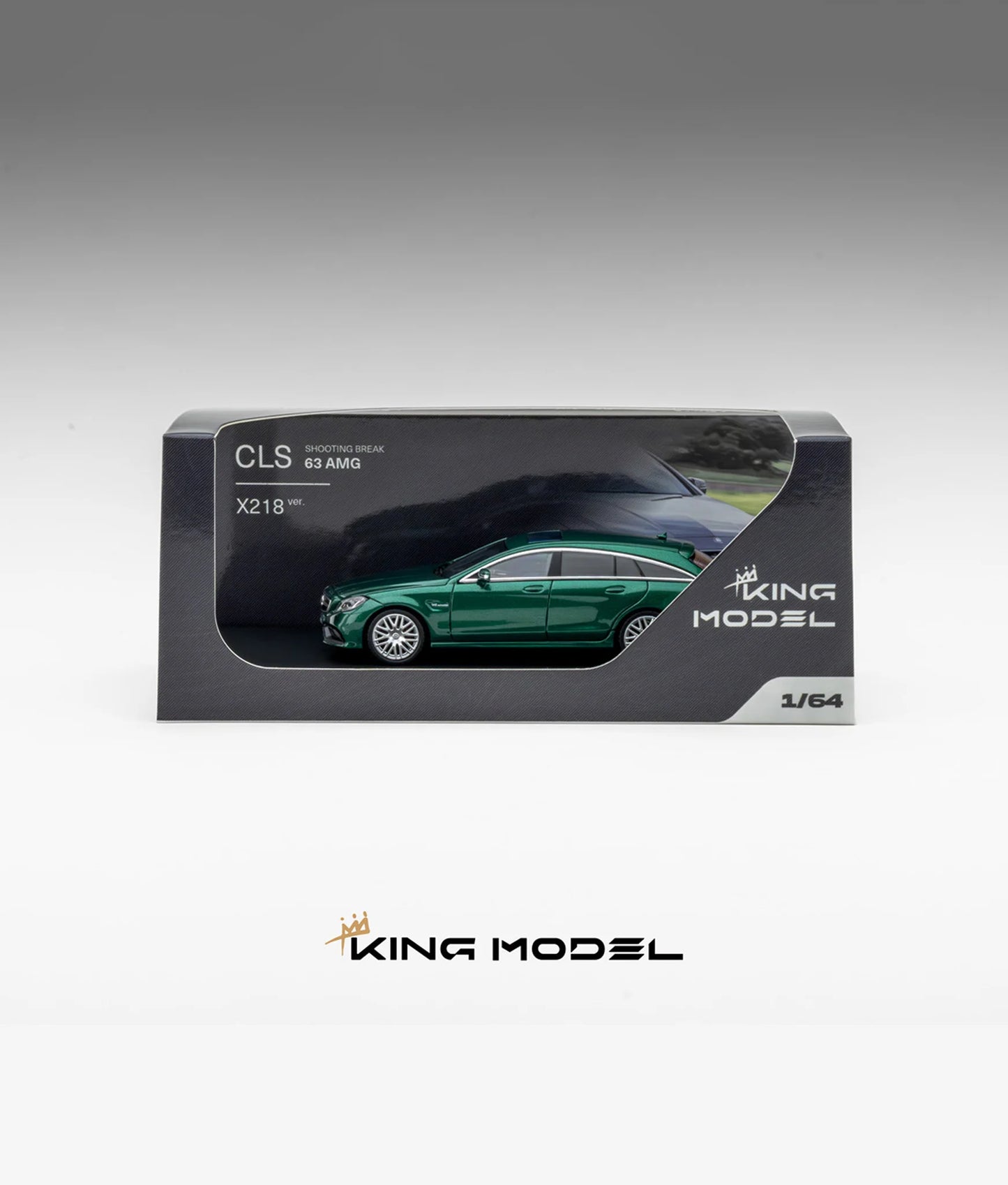 KING MODEL 1:64 Mercedes-Benz CLS63 AMG Metallic Green